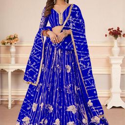 F Plus Fashion Black Net Lehenga Choli-picture-58