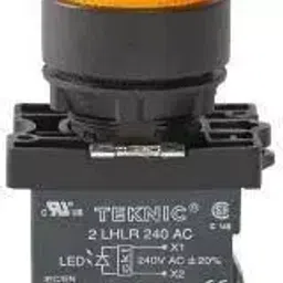 Teknic 3 Position 6-130 V Yellow LED Bulb and White Lens Illuminated Selector, P2ASL5-3P-picture-28