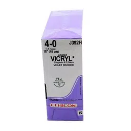 Ethicon NW2494 Vicryl 4-0 Absorbable Violet Braided Suture Size 45 cm (Pack of 12)-image-69