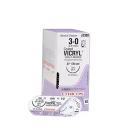 Ethicon NW2471 Vicryl 3-0 Absorbable Violet Braided Suture Size 45 cm (Pack of 12)-image-68