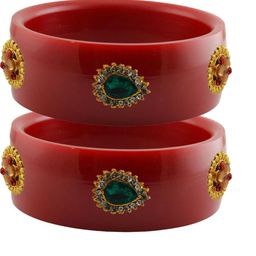 Vidhya Kangan Women Red Bangle-image-51