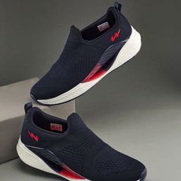 Campus Men Woven Design Slip-On Sneakers-image-74
