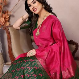 Ekasya Woven Design Zari Saree-image-1