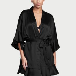 Victoria's Secret Satin Flounce Mini Robe-image-49