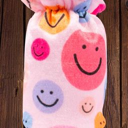 Mittenbooty Baby Bottle Cover Small Smiley Print - Pink-18