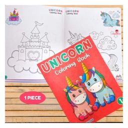 Puchku Unicorn Theme Coloring Book - English-28