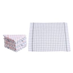 JARS Collections Highly Absorbent Checkered Cotton Kitchen NapkinPack of 6 - White-image-21
