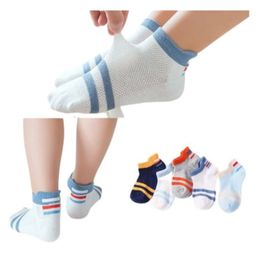 MOMISY 5 Pairs Baby Girl Boys Tube Socks Toddlers Infant Solid Color Boat Spring and Autumn Socks Stretch Baby Socks (2Striped, 1 year to 3 year)-12