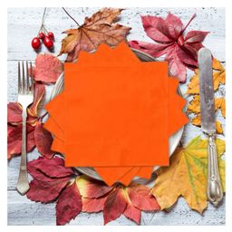 Party Anthem 2 Ply Paper Napkins Orange - Pack of 40-15