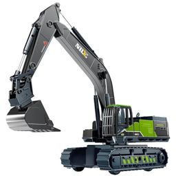 YAMAMA Die-cast Metal Excavator Construction Vehicle Friction Powered Toys For Kids With All Moving Parts Kids Development Toys - Multicolor-5