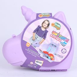 Skoodle Unicorn Beauty Set Role Play Toy with 23 Pieces & 1 Sling Rope - Lilac-3