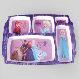Servewell Disney Frozen 5 Partition Plate - Multicolor image 2