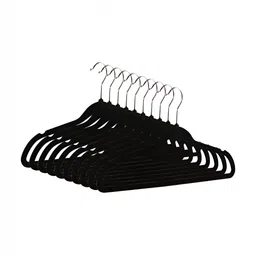 Myntra Elegant Homes 10-Pcs Black ClothesHangers-58