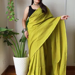 Anouk Zari Pure Cotton Saree with Blouse Piece-image-27