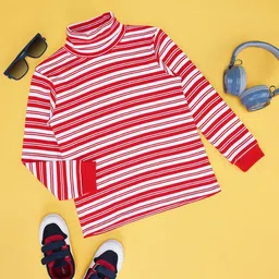 Pantaloons Junior Boys Striped Sweatshirt-image-25