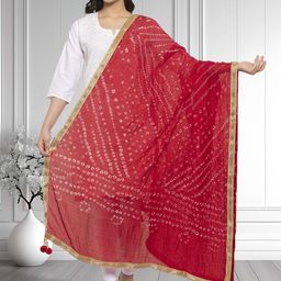 Moda Rapido Dyed Bandhani Dupatta with Gotta Patti-47