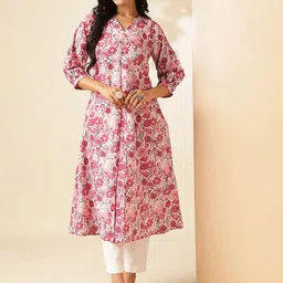 Vbuyz Women Floral Printed Floral Kurta-image-23