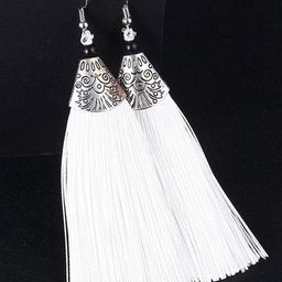 APUNKA D FASHION Tasselled Contemporary Drop Earrings-20