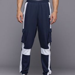HRX by Hrithik Roshan Men Colourblocked Cargo Style Track Pants-image-38