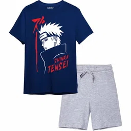 LITWAY Boys Printed T-shirt with Shorts Clothing Set-picture-34