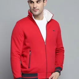 Monte Carlo Men Mock Collar Front-Open Sweatshirt image 5