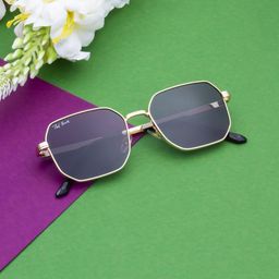 Ted Smith Unisex Square Sunglasses with UV Protected Lens CHOPPER_C2-34