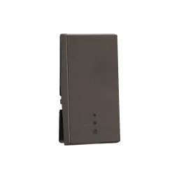 Legrand Push Button with Indicator Myrius Charcoal Grey 6 Amp 1 Module 1 Way, 6794 19 image 2