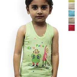 NEW TRINATH HOSIERY Boys Pack Of 6 Printed Pure Cotton Tank Innerwear Vests-image-88