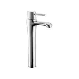 CERA Ripple Wall Mount Basin Mixer with Extended Body and Braided Connection Pipe, F1017452-35