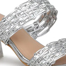 Inc 5  Embellished Open Toe Block Heels image 2
