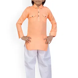 BAESD Boys Yoke Design Regular Pure Cotton Kurta with Pyjamas-picture-43