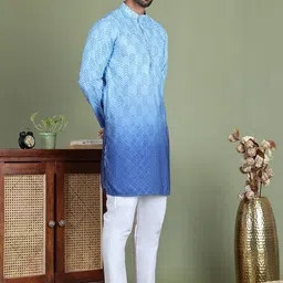 Anouk Men Printed Regular Sequinned Kurta with Pyjamas image 4