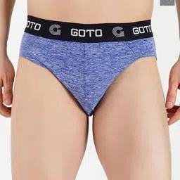 GOTO Pack Of 2 Mid-Rise Basic Briefs Melange lycra outer elastic AIR DGREY2Ps-picture-14