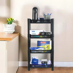 Kuber Industries Black 4-Tier Multi-Utility Organisers-58