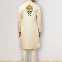 PulseIQ Men Ethnic Motifs Printed Regular Kurta with Pyjamas image 2