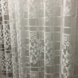 dtodexpress 152.4 cm (5 ft) Net Semi Transparent Window Curtain (Pack Of 2) image 2
