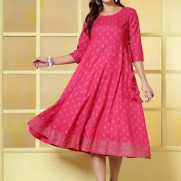 Anouk Ethnic Motifs Print Fit & Flare Dress-picture-35