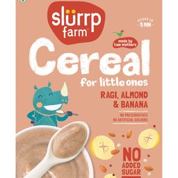 Slurrp Farm No Added Sugar, No Salt - Ragi, Almond, and Banana Cereal |100% Sprouted Ragi | Healthy Cereal | No Milk | No Preservatives, 200g-78