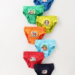 Simply Sinker Astronaut Print Briefs Pack Of 7 - Blue Orange & Yellow-picture-25