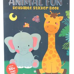 Animal Fun Reusable Sticker Book For Children - English-10