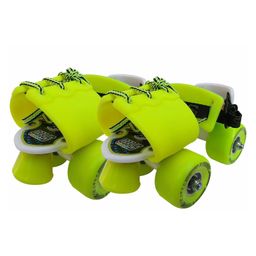 Jaspo Quick Kids Junior Roller Skates - Adjustable Quad Roller Skates for Beginners, Boys & Girls (Foot Length 18-21 cm), Ideal for School, Academy Training, and Kids Roller Skating-5