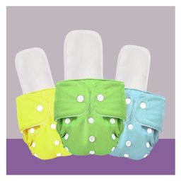 The Cheeky Kidzz 3 Baby Reusable Pocket Style Cotton Cloth Diapers And 3 Microfiber Bamboo White Insert Pad (0-24 Months) (Multi)-22