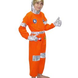 Kaku Fancy Dresses Full Sleeves Astronaut Costume Set - Orange-image-43