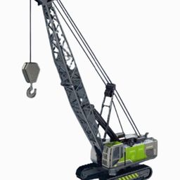 YAMAMA 1:55 Die-cast Metal Tower Crane Construction Vehicle Friction Powered Toys For Kids With All Moving Parts Kids Development Toys - Multicolor-4