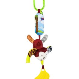 BitFeex Monkey Hanging Toy with Teether Soft Plush Rattle Toy with Hook & Silicone Teether for Sensory Play Perfect Gift for Newborns and Babies 012 Months-image-67