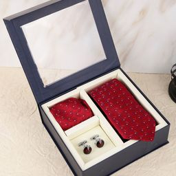 Alvaro Castagnino Men Tie, Cufflinks, Pocket Square Gift Set-picture-48