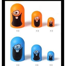 AKN TOYS Tic tac gobble game, , tic tac-toe game, , surprise tic tac toe, blue orange gobble game, board game indoor game family game classic game - PACK OF 1 -(Color May Vary) image 2
