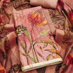 Maroosh Floral printed Sequinned Unstitched Dress Material-image-32