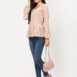DELIS Monochrome Georgette Top-image-91