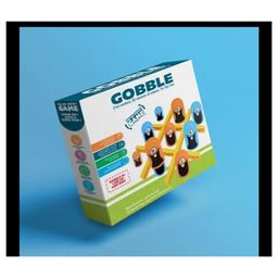 AKN TOYS Tic tac gobble game, , tic tac-toe game, , surprise tic tac toe, blue orange gobble game, board game indoor game family game classic game - PACK OF 1 -(Color May Vary) image 4